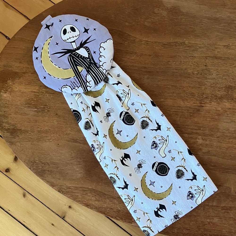 DISNEY Nightmare Before Christmas Jack Skellington kitchen towel NWOT